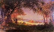 Albert Bierstadt The Landing of Columbus Germany oil painting artist